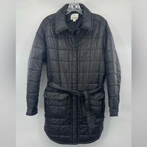 Aerie Offline Charcoal Black Quilted Puffer Jacket size M